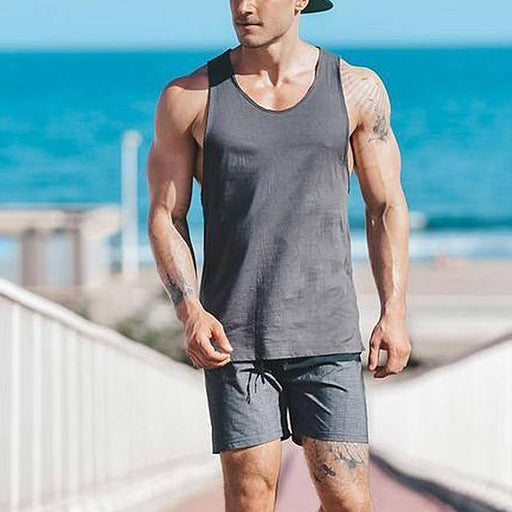 Men's Leisure Vacation Loose Sleeveless T-shirt