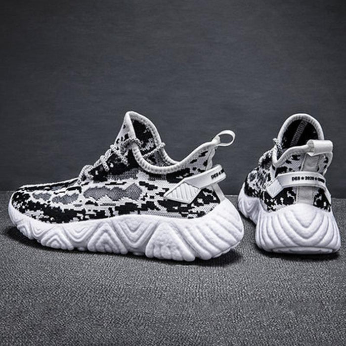 Lace-Up Colorblock Running Men's Sneakers