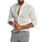 Men'S Linen Button Stand Collar Long Sleeve Shirt