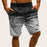 Men Drawstring Waist Ombre Shorts