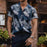 Men Spring Fashion Printed Short Sleeves Shirt