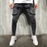 Men's Stylish Multi-Pocket Slim-Fit Ripped Jeans