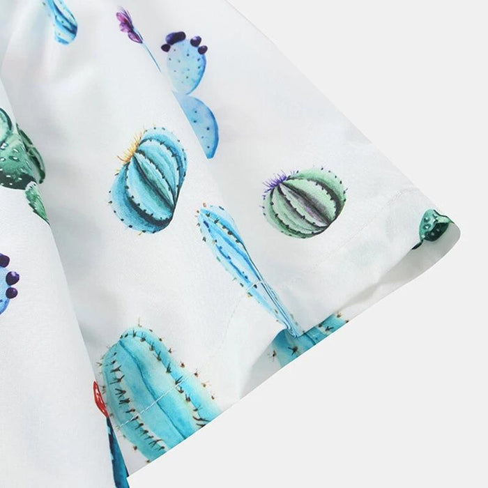 Men'S Cactus Printed Casual Shirt