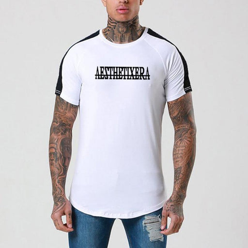 Round Neck Loose Short Sleeve Bottoming Shirt Print Top