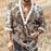 Lace-Up Printed Shirt