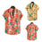 Men'S Printed Loose Short Sleeve Shirt