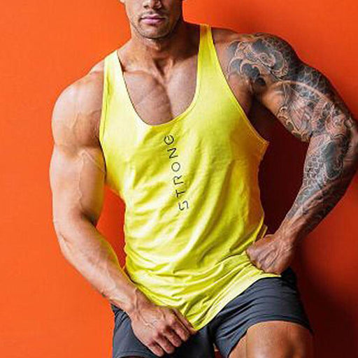 Men's Casual Fashion Printed Sleeveless T-shirt