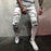Men's Casual Fashion Slim Hole Graffiti Jeans