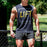 Letter Printed Street Casual Fashion Vest Men