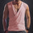Fashionable Simple Large V-neck Sleeveless T-shirt Vest