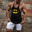 Demon Print Street Fitness Casual Fashion Vest Men