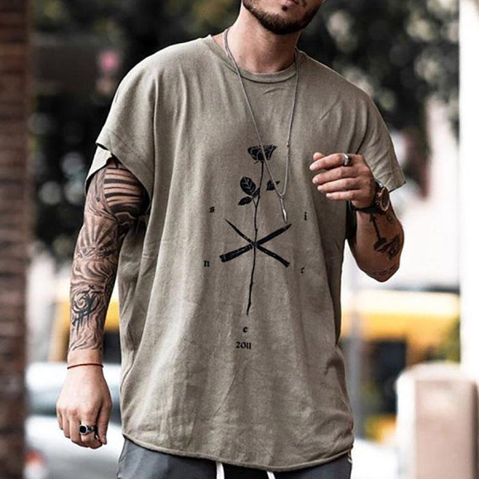 Men's Round Neck Short Sleeve T-shirt