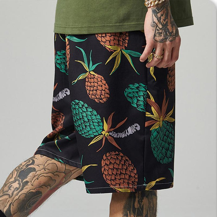 Men Printed Beach Holiday Shorts