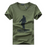 Outdoor Printed Short Sleeve Mens T-shirt