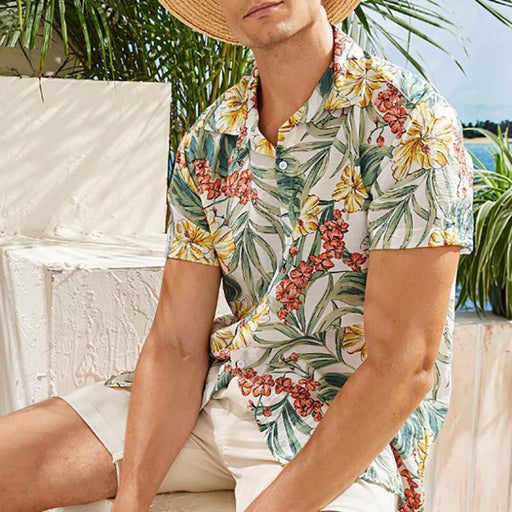 Pineapple Print Hawaiian Shirt