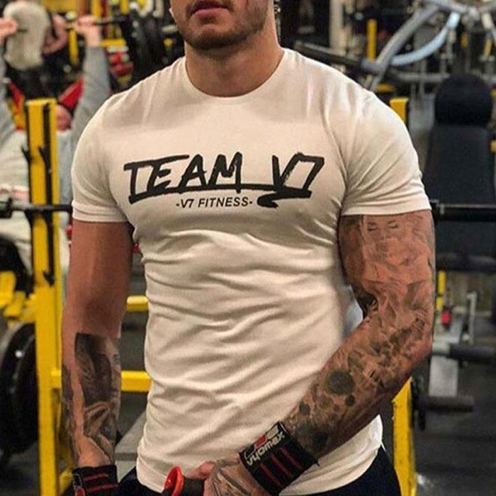Fitness Cotton Sports Men's Tops