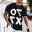 Pure Cotton Round Neck Casual Men's Tops