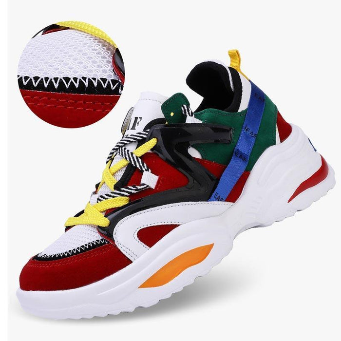2020 Vintage Sneakers Men Breathable Mesh Casual Shoes